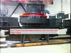 3mm Output Size Sand Making Machine with and 380V 50HZ Power Supply
