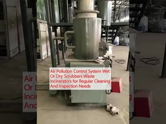 Hệ thống kiểm soát ô nhiễm không khí Máy rửa ẩm hoặc khô Máy đốt chất thải để làm sạch và kiểm tra thường xuyên