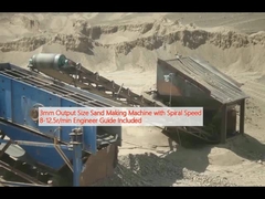 Máy làm cát kích thước đầu ra 3mm với tốc độ xoắn ốc 8-12.5r / phút Hướng dẫn kỹ sư bao gồm