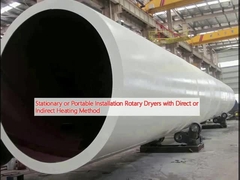 Stationary or Portable Installation Rotary Dryers with Direct or Indirect Heating Method