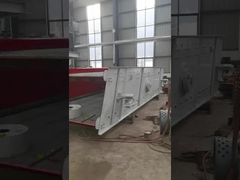 Construction aggregate vibrating scree